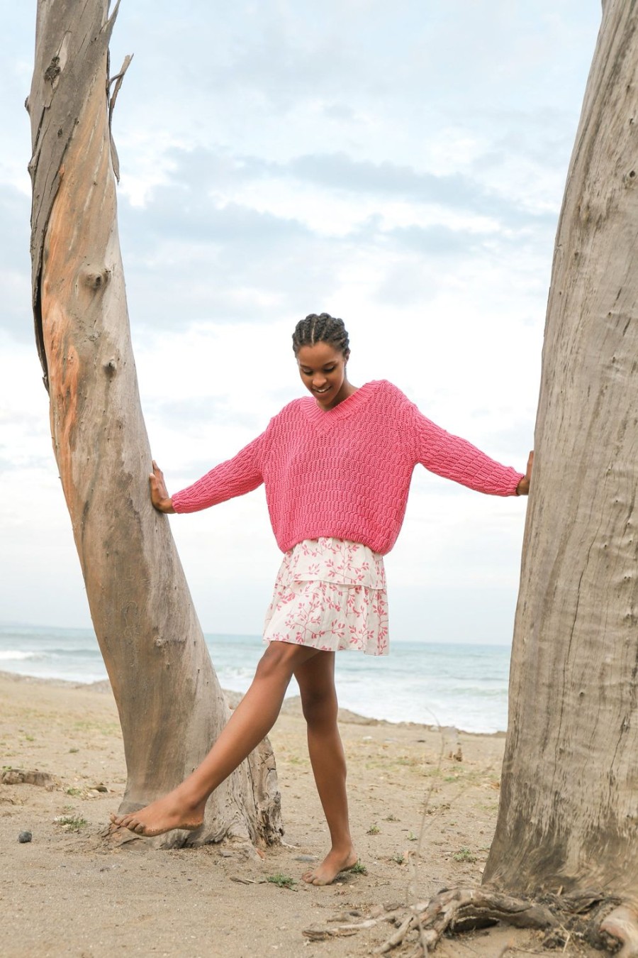 Knitwear | Americandreams Sui Cotton Pullover Pink