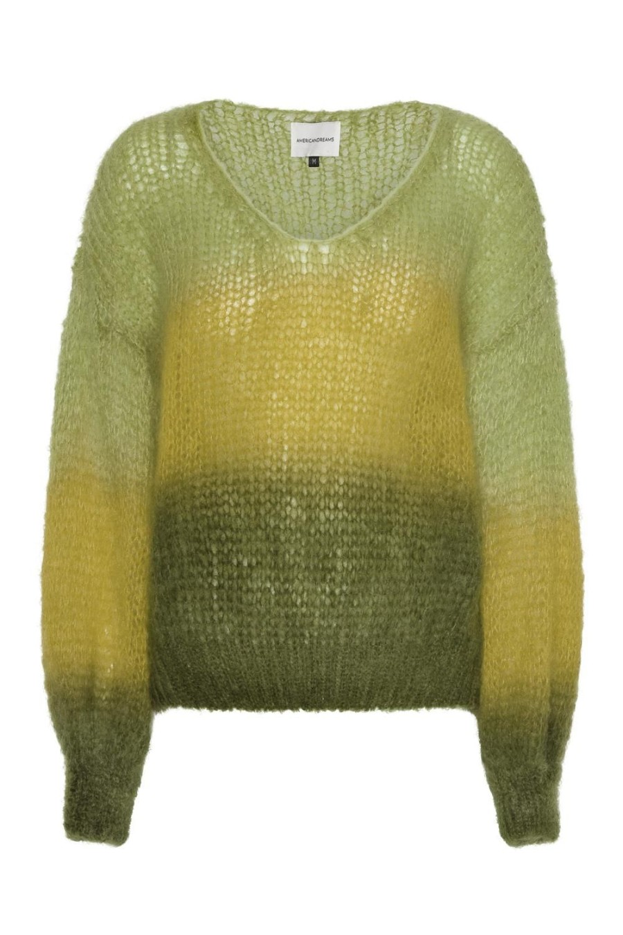 Knitwear | Americandreams Milana Ls Mohair Knit Ombre Green