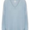 Knitwear | Americandreams Silja V Neck Knit Light Blue