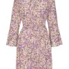 Dresses | Americandreams Sally Short Dress Lilac White Flower