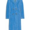 Outerwear | Americandreams Fiona Long Coat Without Fur Sky Blue