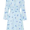 Dresses | Americandreams Sally Short Dress Light Blue Flower