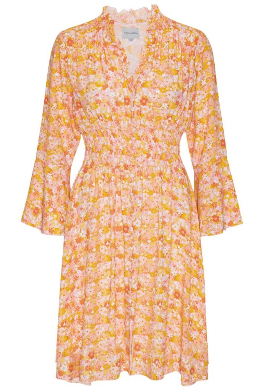 Dresses | Americandreams Sally Short Dress Peach Flower