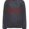 Knitwear | Americandreams Silja Back Letters Anthracite Grey W/ Coral Red Letters (Dream)