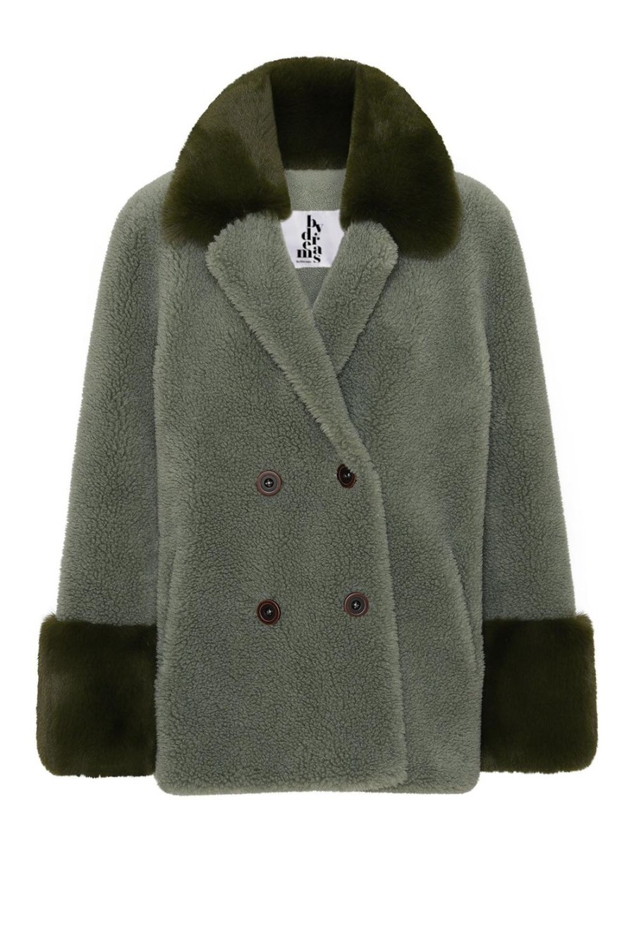 Outerwear | Americandreams Fiona Short Wool Coat Green