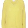 Knitwear | Americandreams Silja V Neck Knit Light Yellow