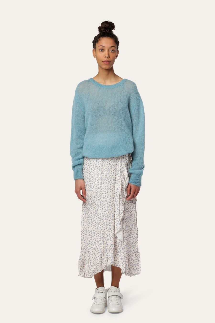 Knitwear | Americandreams Ulla O Neck Knit Pullover Turquoise