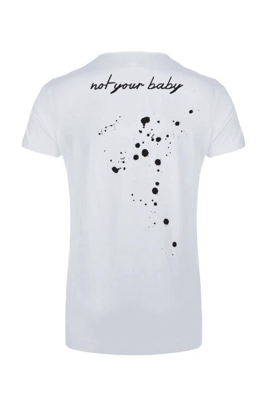 T-Shirts | Americandreams T-Shirt White Not Your Baby Back Black Letters