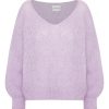 Knitwear | Americandreams Milana Ls Mohair Knit Light Purple