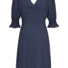 Dresses | Americandreams Koko Short Dress Navy Blue Solid