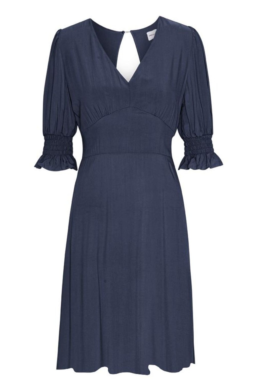 Dresses | Americandreams Koko Short Dress Navy Blue Solid