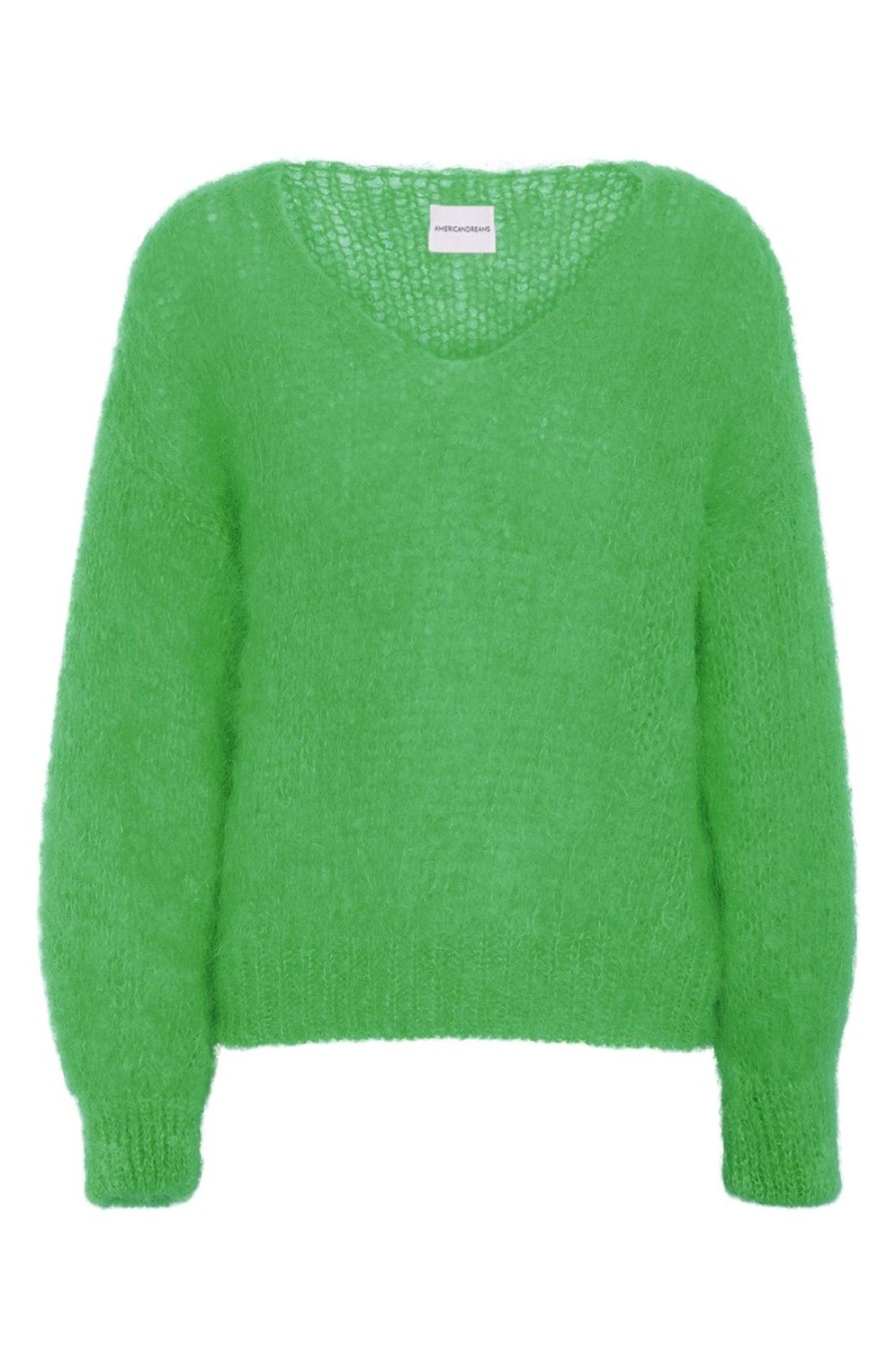 Knitwear | Americandreams Milana Ls Mohair Knit Emerald Green