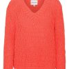 Knitwear | Americandreams Sui Cotton Pullover Coral Red