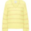 Knitwear | Americandreams Katie Ls Knit Light Yellow W/ Light Yellow Lurex