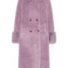 Outerwear | Americandreams Fiona Long Wool Coat Lavender