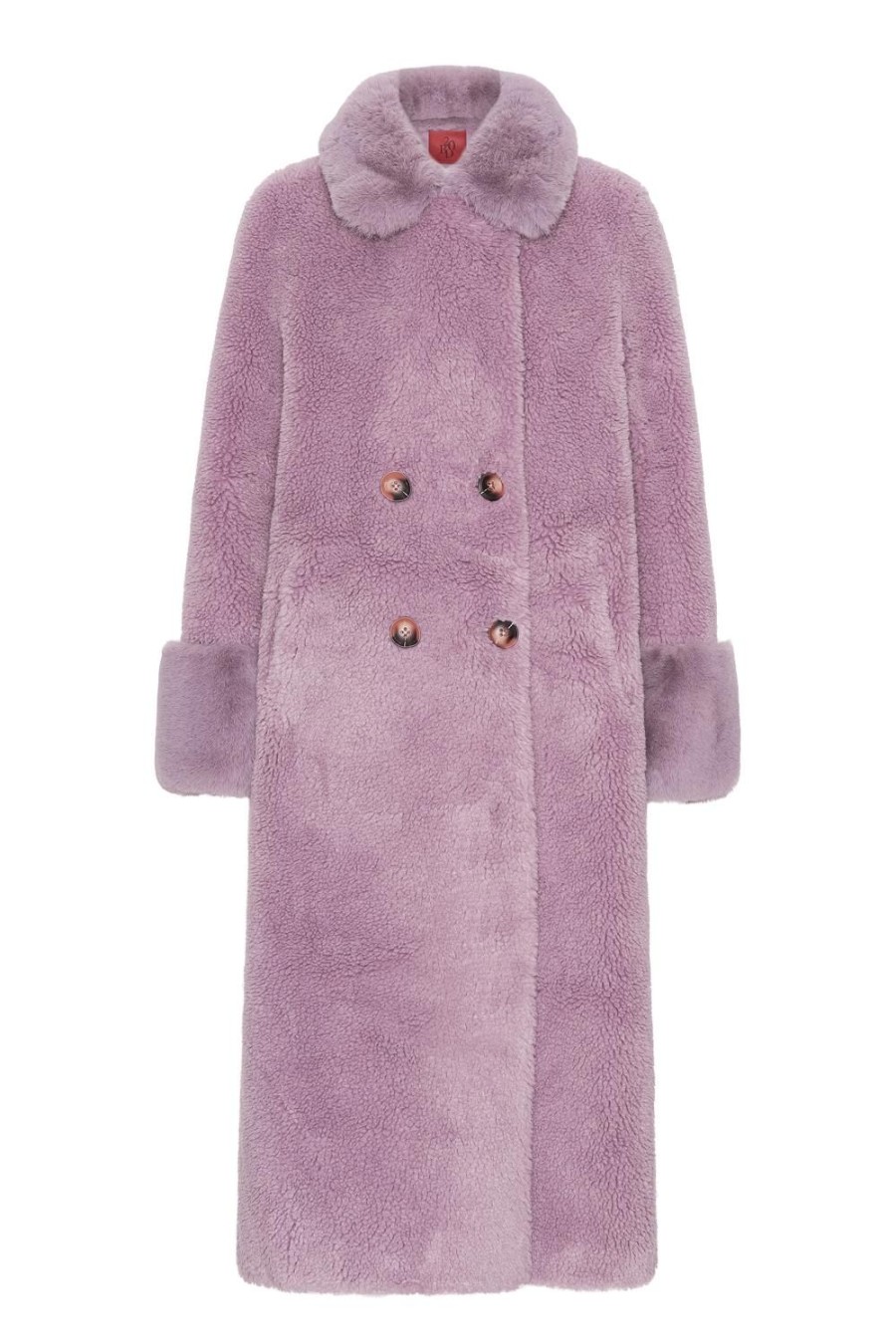 Outerwear | Americandreams Fiona Long Wool Coat Lavender