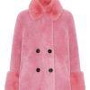 Outerwear | Americandreams Fiona Short Wool Coat Pink