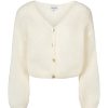 Knitwear | Americandreams Cornelia Cropped Cardigan White