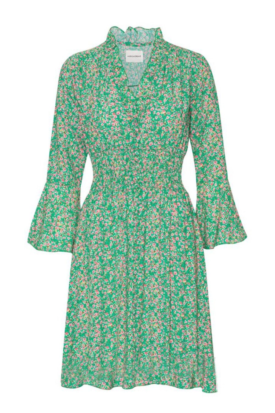 Dresses | Americandreams Sally Short Dress Green Flower