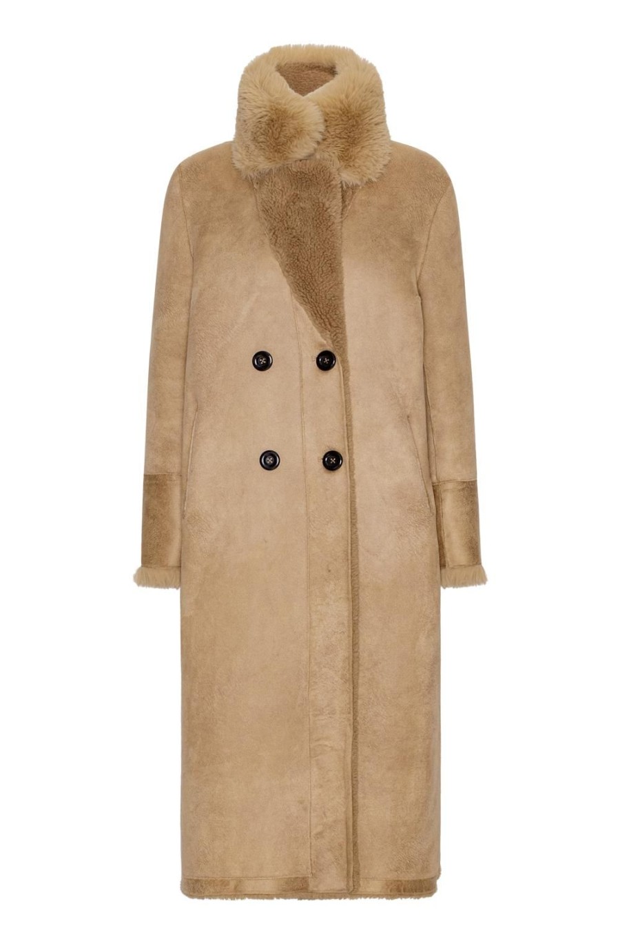 Outerwear | Americandreams Leona Wool Coat Long Light Brown