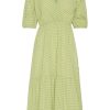 Dresses | Americandreams Nikita Half Sleeve Dress Green Check