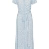 Dresses | Americandreams Milly Wrap Dress Long Light Blue Flower