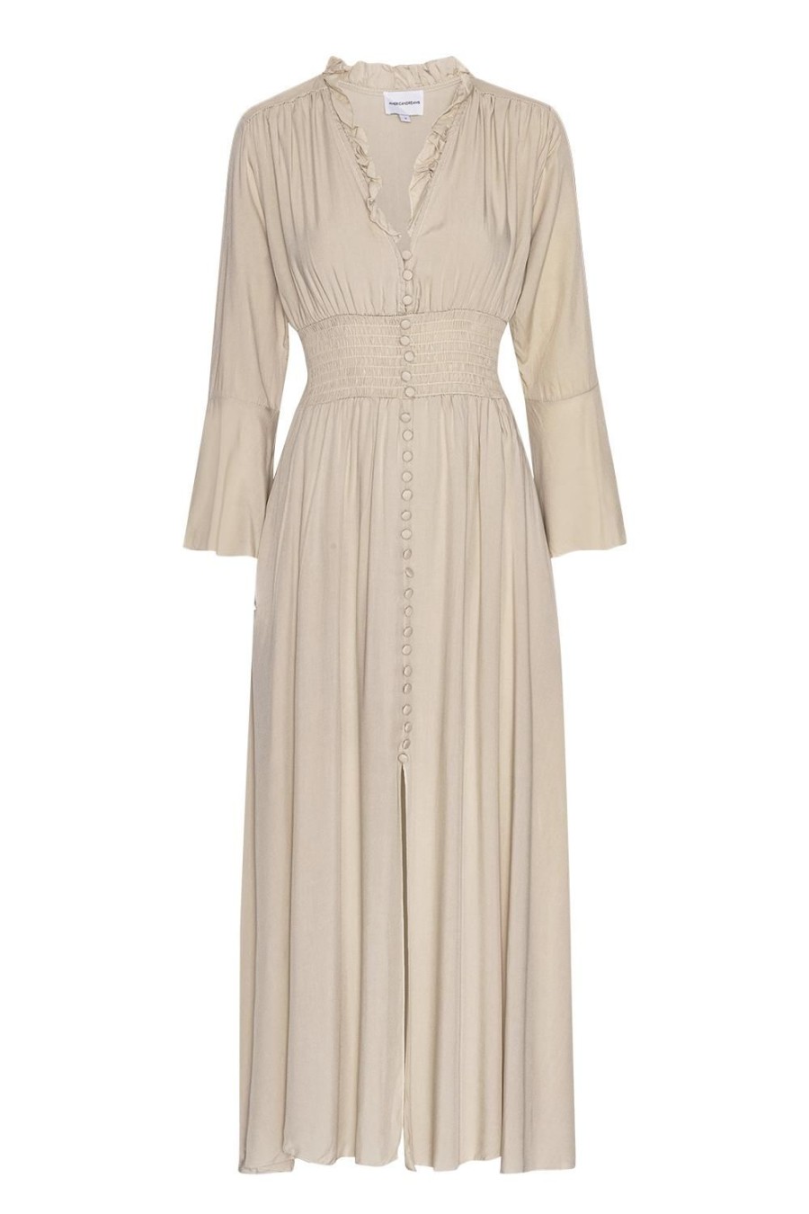 Dresses | Americandreams Sally Long Dress Solid Beige