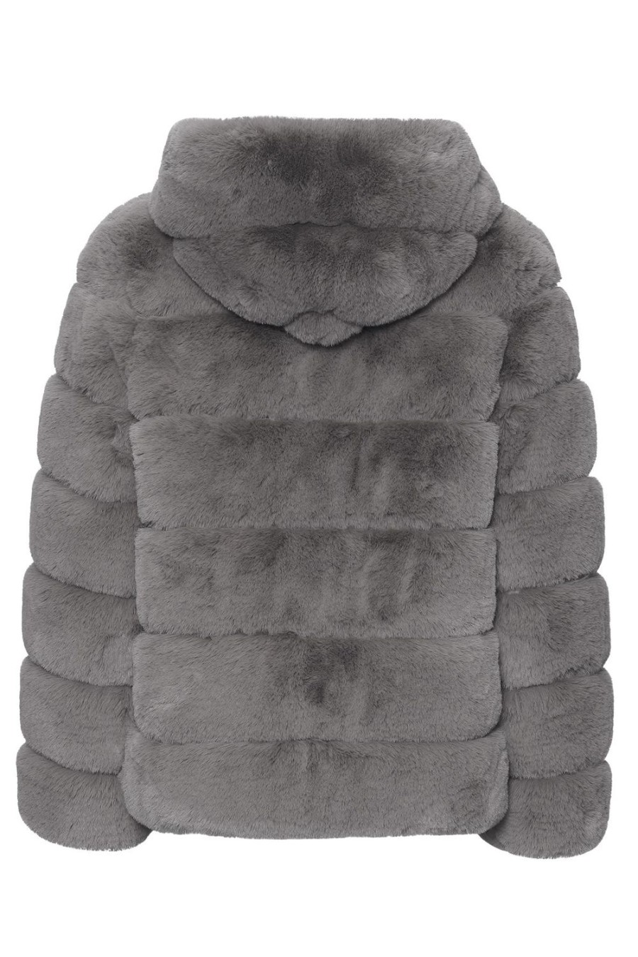 Outerwear | Americandreams Blake Short Faux Fur Jacket Dark Grey