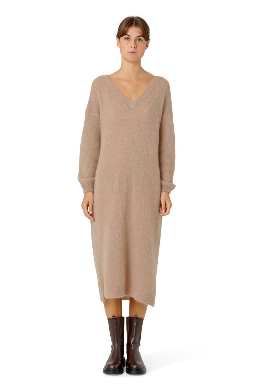 Knitwear | Americandreams Silja Dress Medium Brown