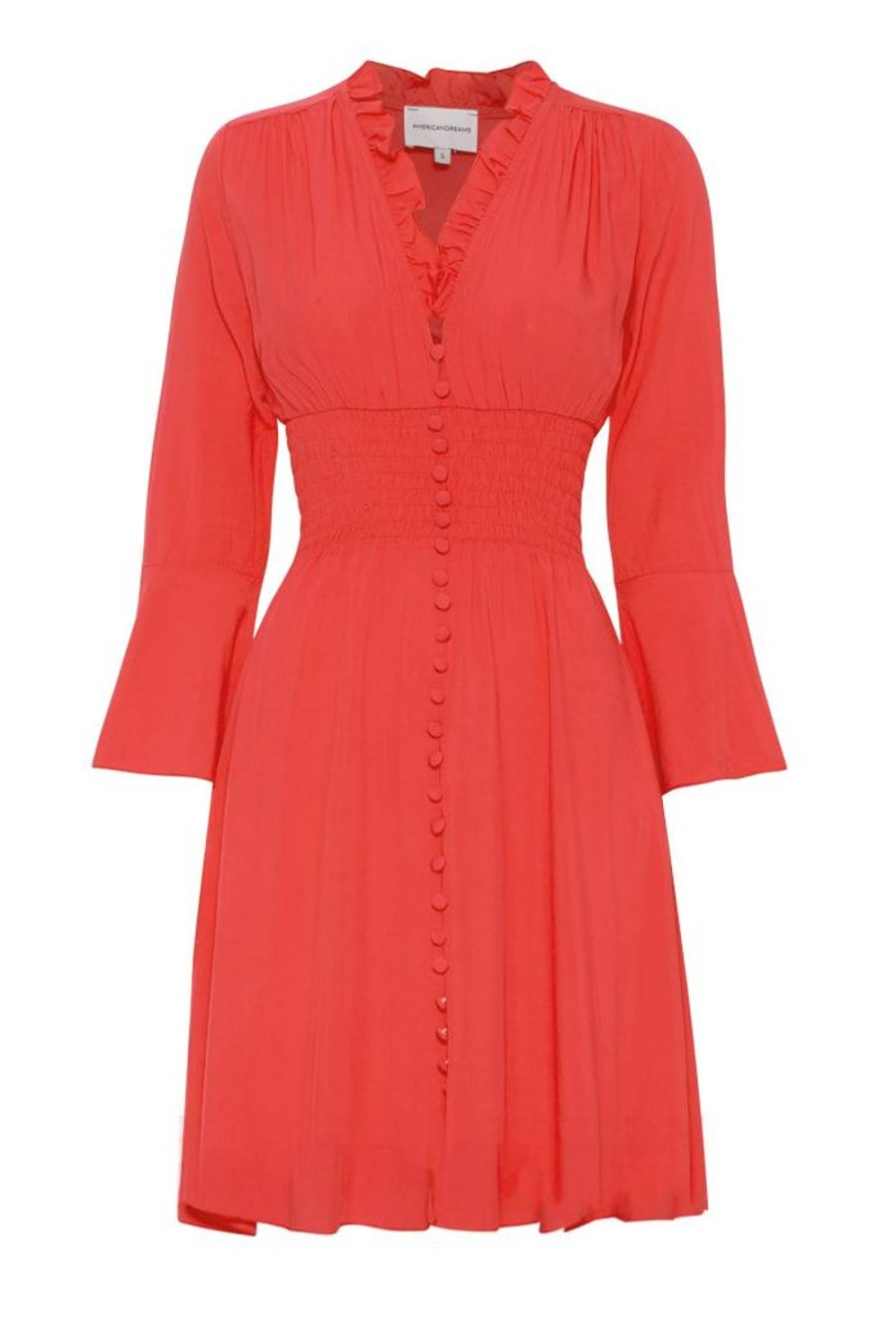 Dresses | Americandreams Sally Short Dress Bright Red Solid