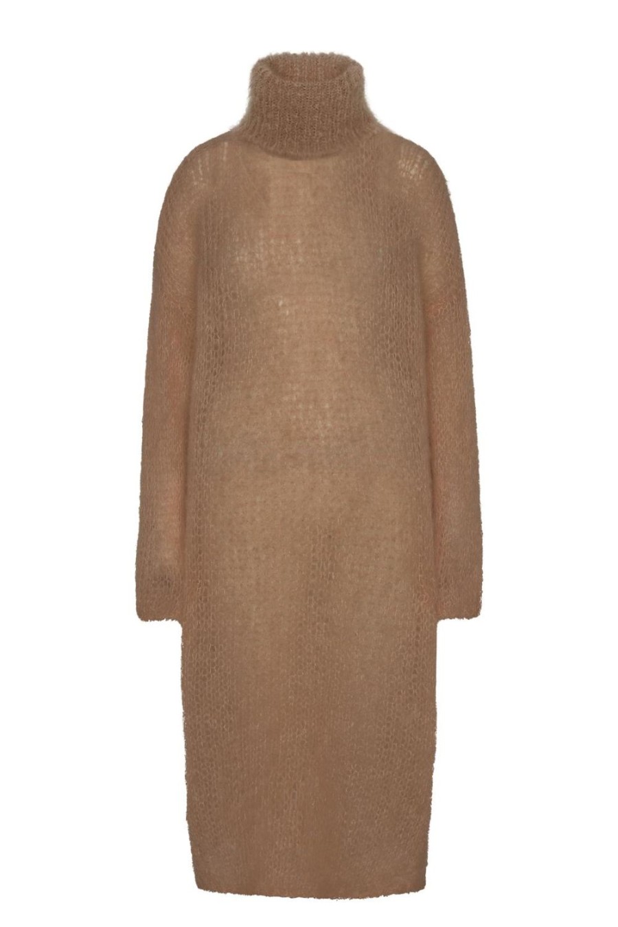 Dresses | Americandreams Chiara Ls Roll Neck Dress Medium Brown