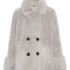 Outerwear | Americandreams Fiona Short Wool Coat Light Grey