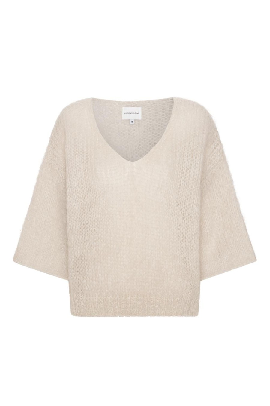 Knitwear | Americandreams Miranda Shortsleeve Pullover Beige