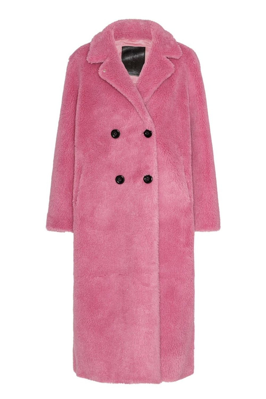 Outerwear | Americandreams Fiona Long Coat Without Fur Pink