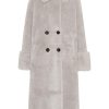 Outerwear | Americandreams Fiona Long Wool Coat Light Grey