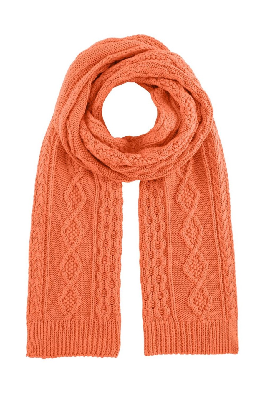 Knitwear | Americandreams Jojo Cotton Scarf Burnt Orange