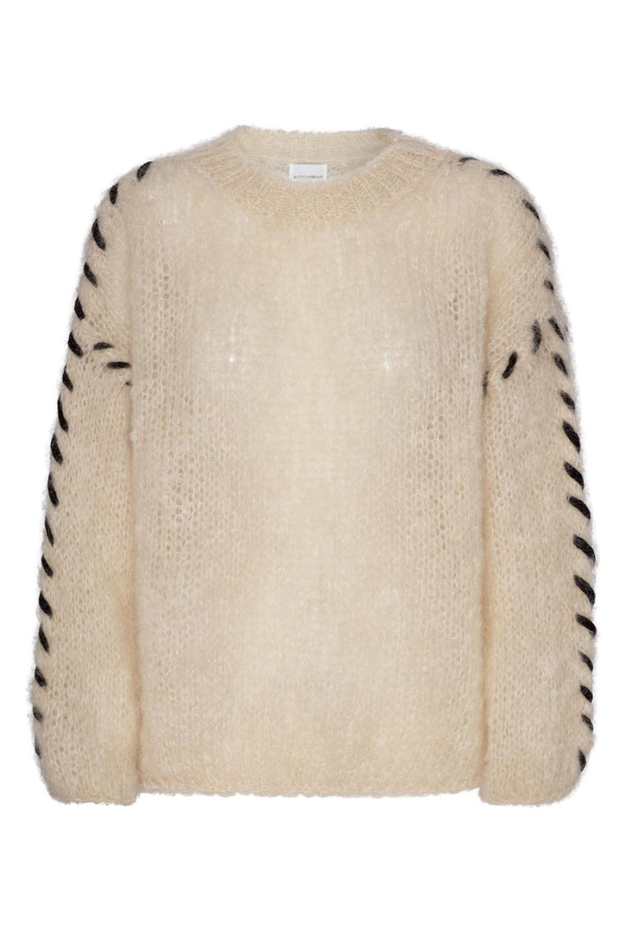 Knitwear | Americandreams Catia Mohair Stitch Pullover Almond