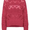 Knitwear | Americandreams Cassie Cotton Pullover Cerise Red