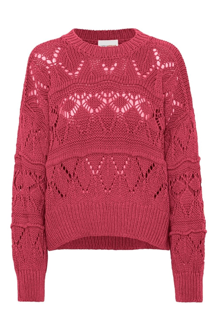 Knitwear | Americandreams Cassie Cotton Pullover Cerise Red