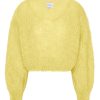 Knitwear | Americandreams Milana Cropped Pullover Light Yellow