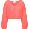 Knitwear | Americandreams Cornelia Cropped Cardigan Coral Red